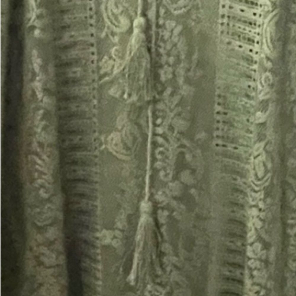 603 - OLIVE GREEN LACE SUNDRESS, AUW, sz 10